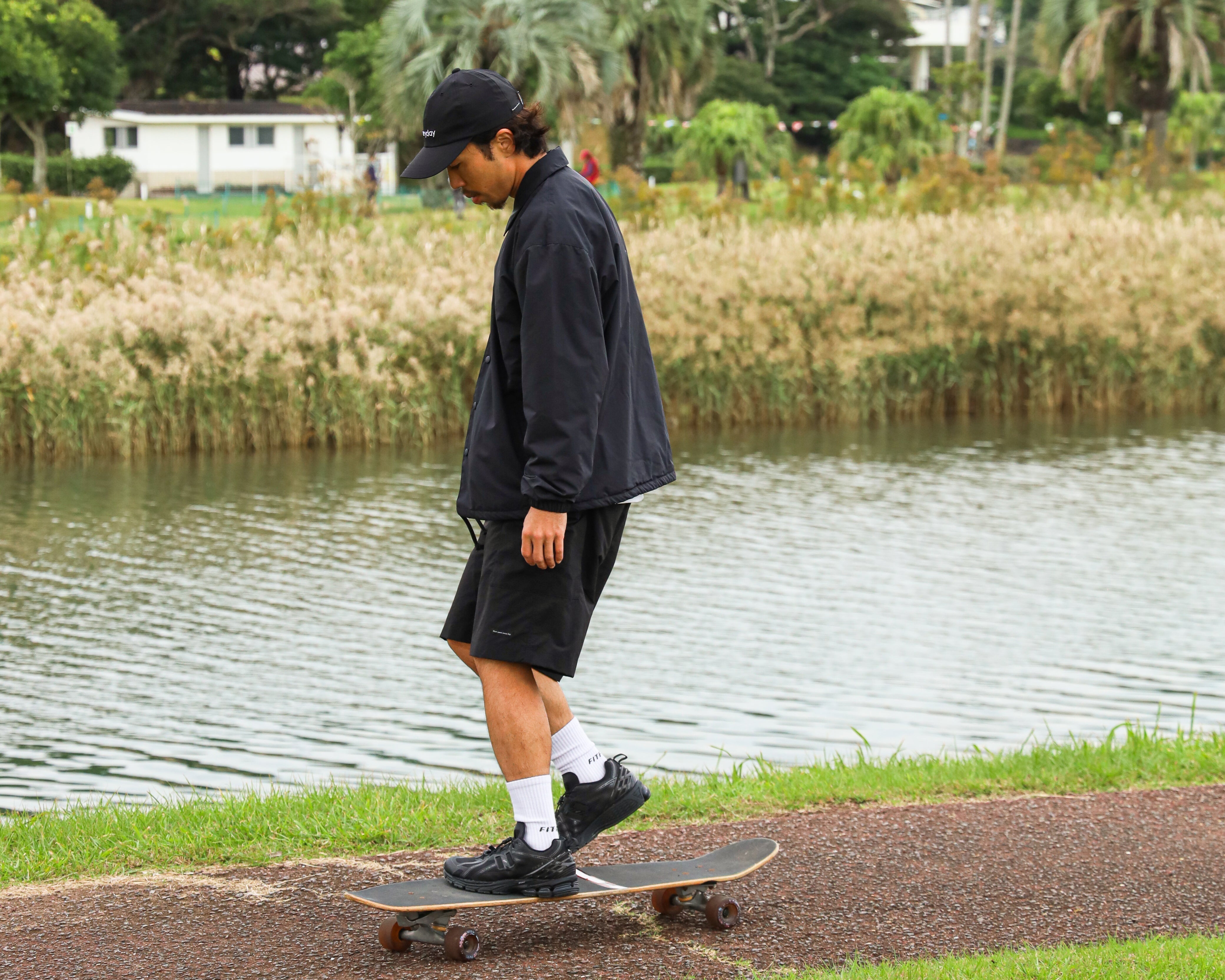 Everyday Nylon Coach Jacket – OCTA Lined | Short pants every day