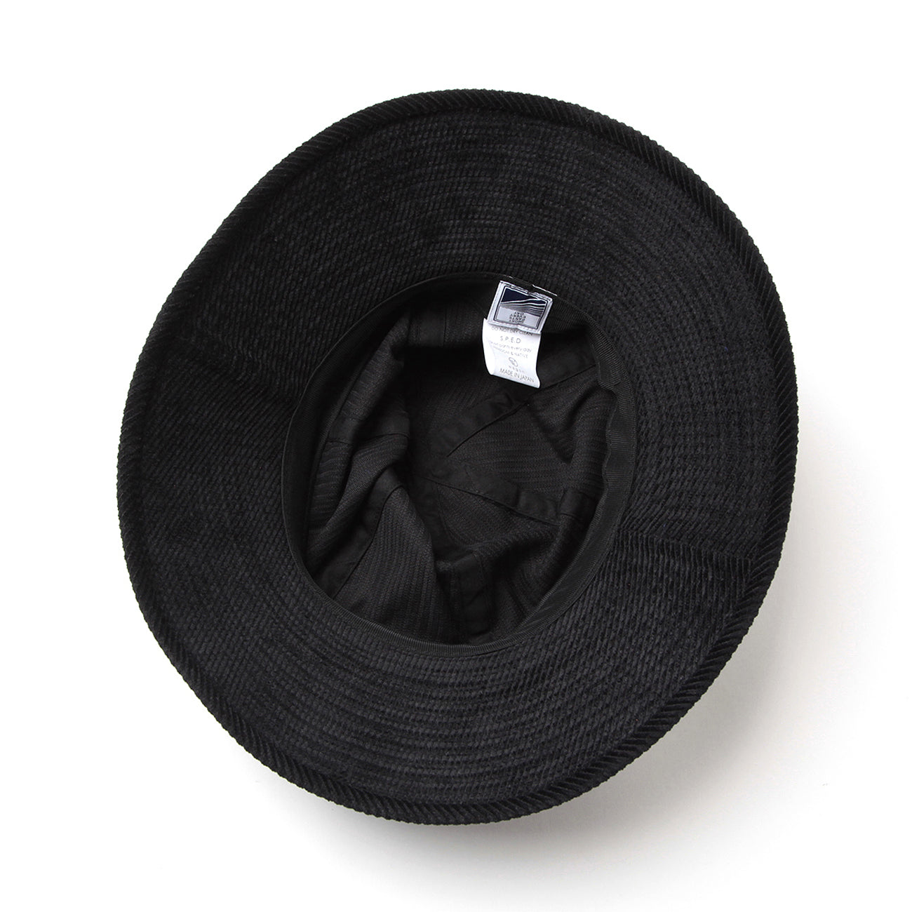 BIG HAT (CORDUROY) - BLACK