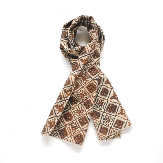 SCARF / YUKA BATIK / HAND DYE - BEIGE