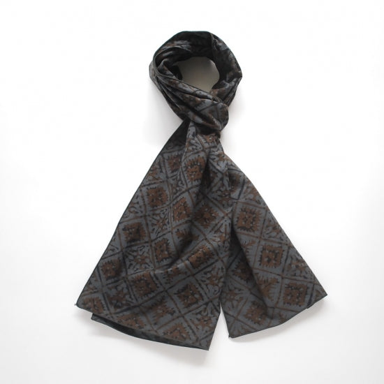 SCARF / YUKA BATIK / HAND DYE - GRAY