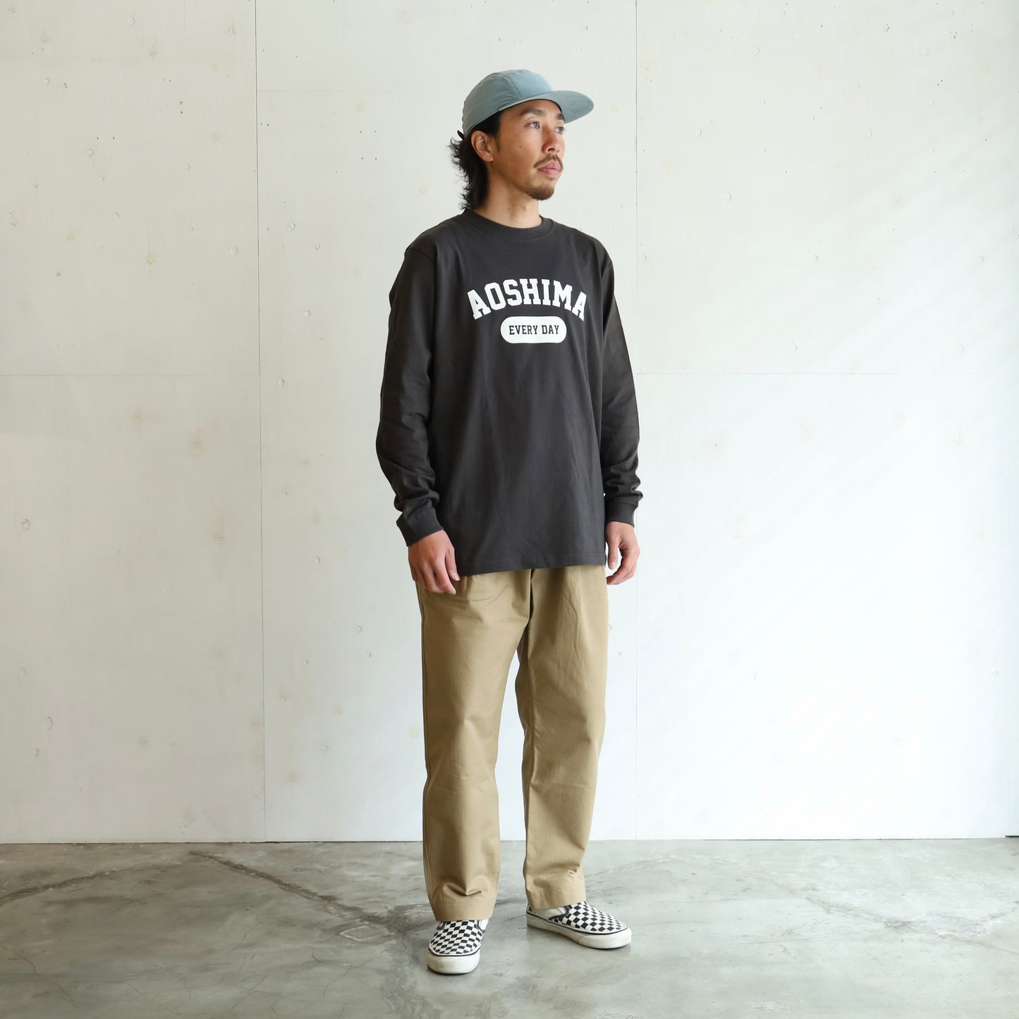 AOSHIMA EVERY DAY L/S T-SHIRTS - BLACK