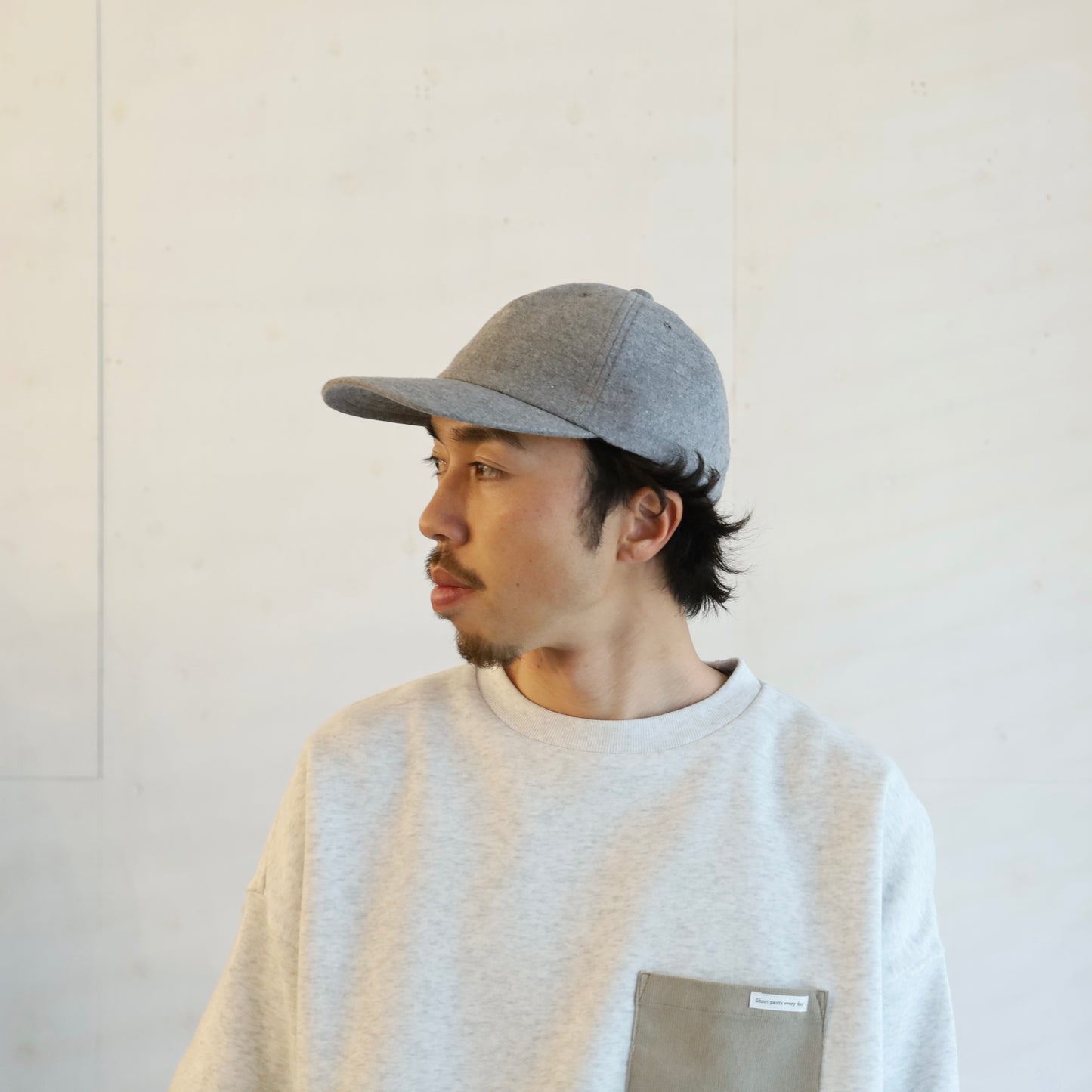 KED CAP (FLANNEL) - GRAY