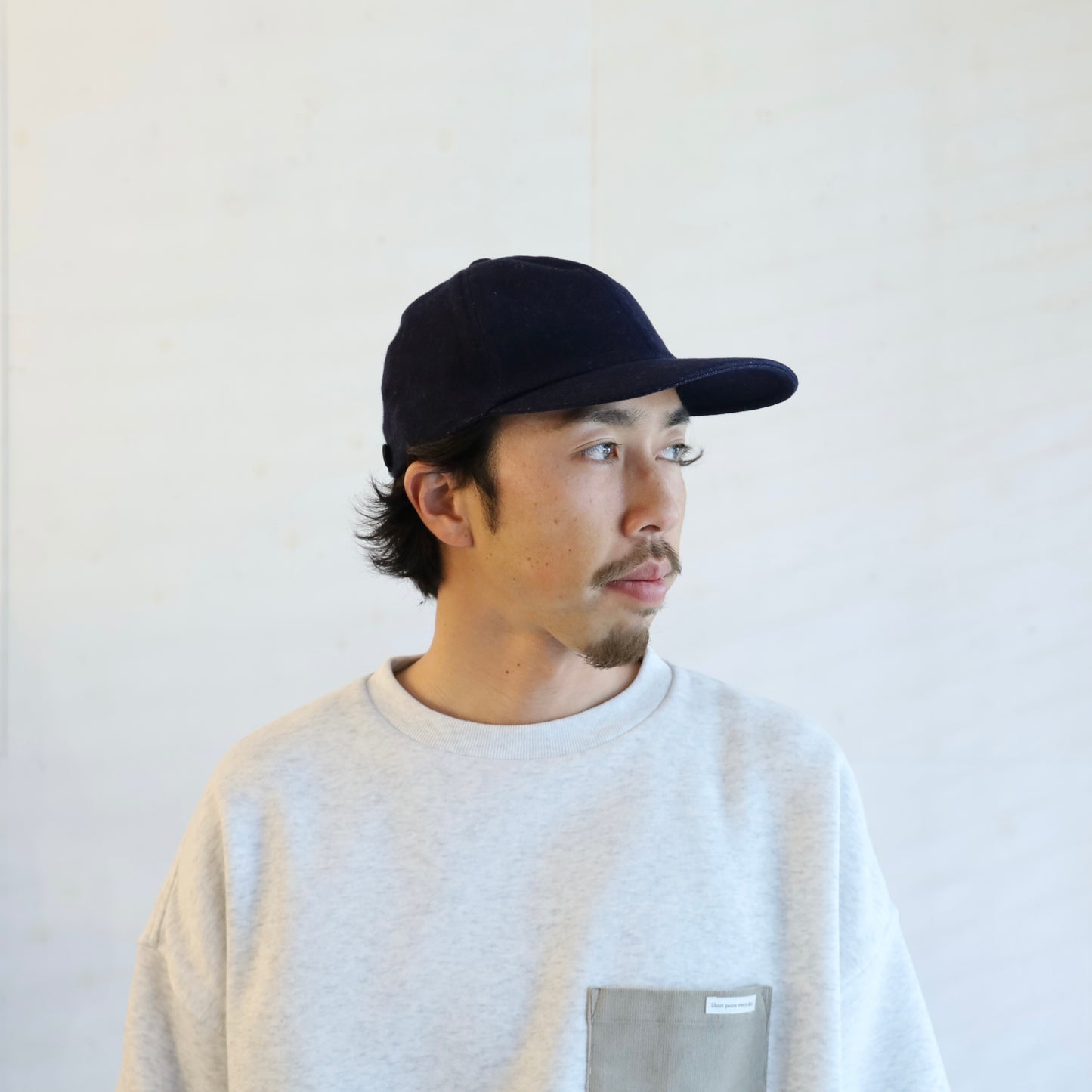 KED CAP (FLANNEL) - NAVY