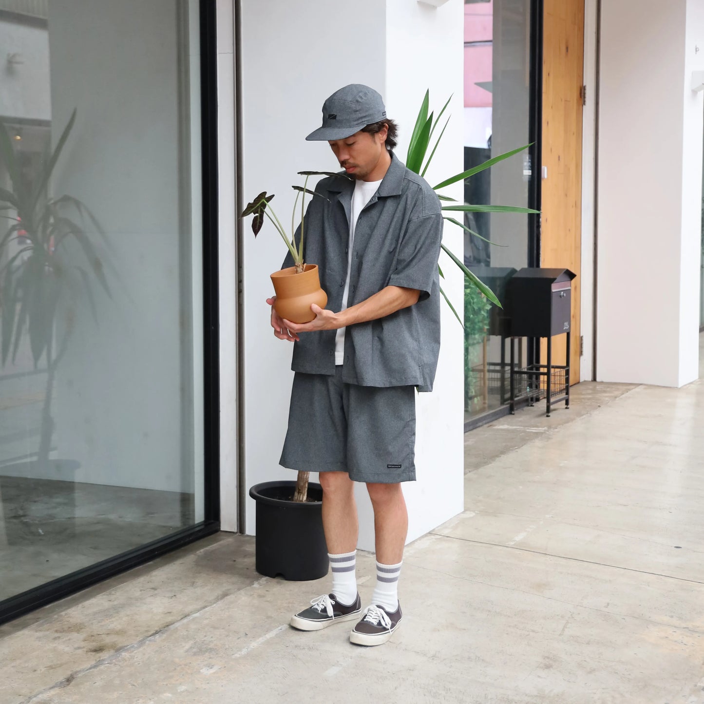 STRECH COOL AIR RELAX TAC SHORTS - CHARCOAL