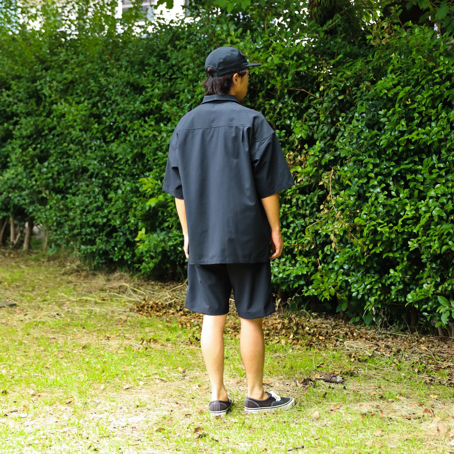 STRECH COOL AIR RELAX TAC SHORTS - BLACK