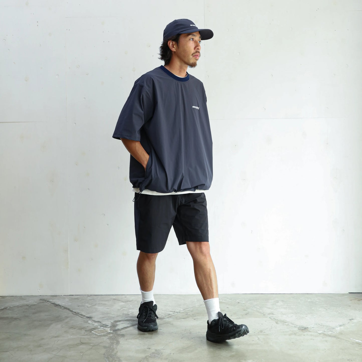 CORDURA 4WAY STRECH 2TONE RELAX TAC SHORTS - BLACK×NAVY
