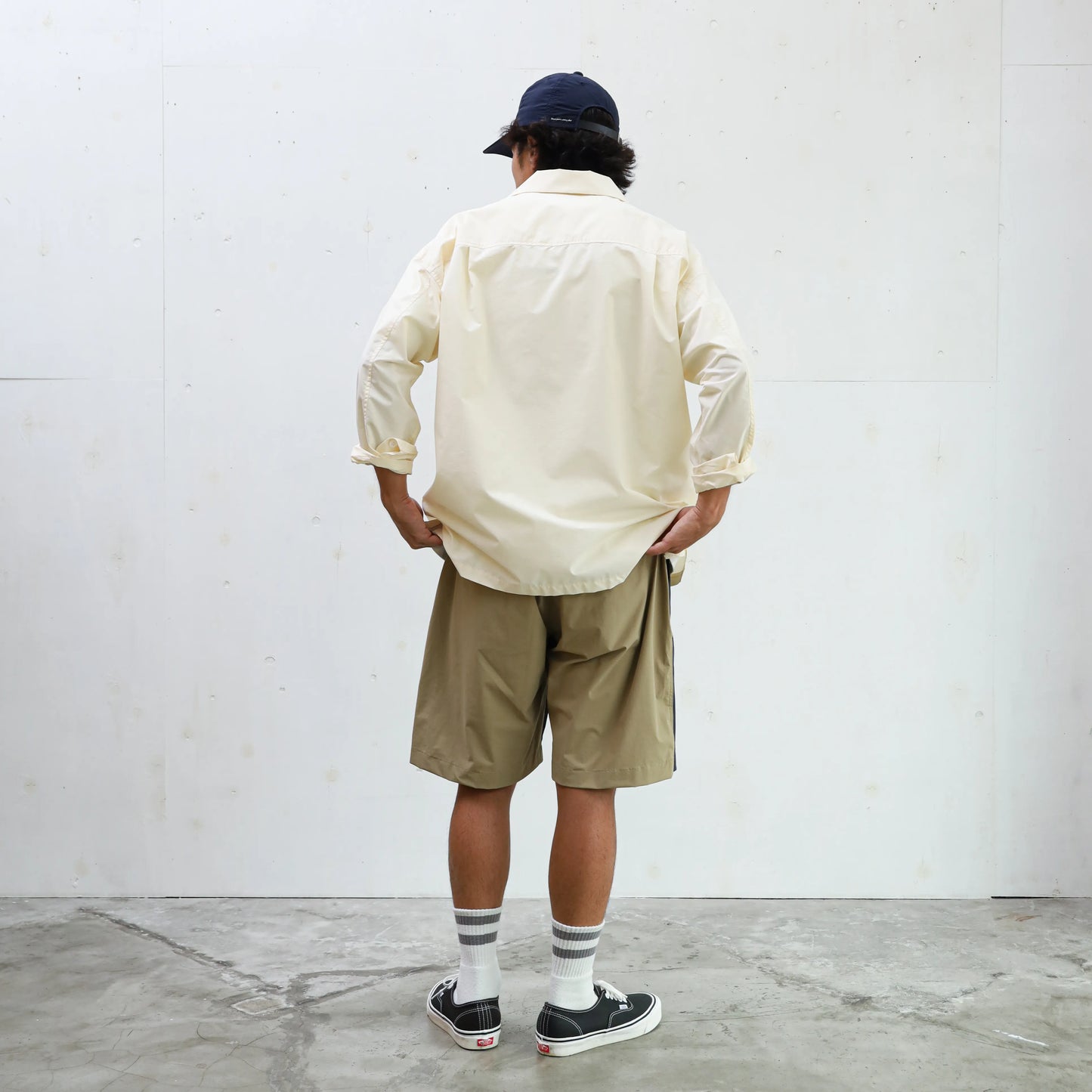CORDURA 4WAY STRECH 2TONE RELAX TAC SHORTS - NAVY×BEIGE
