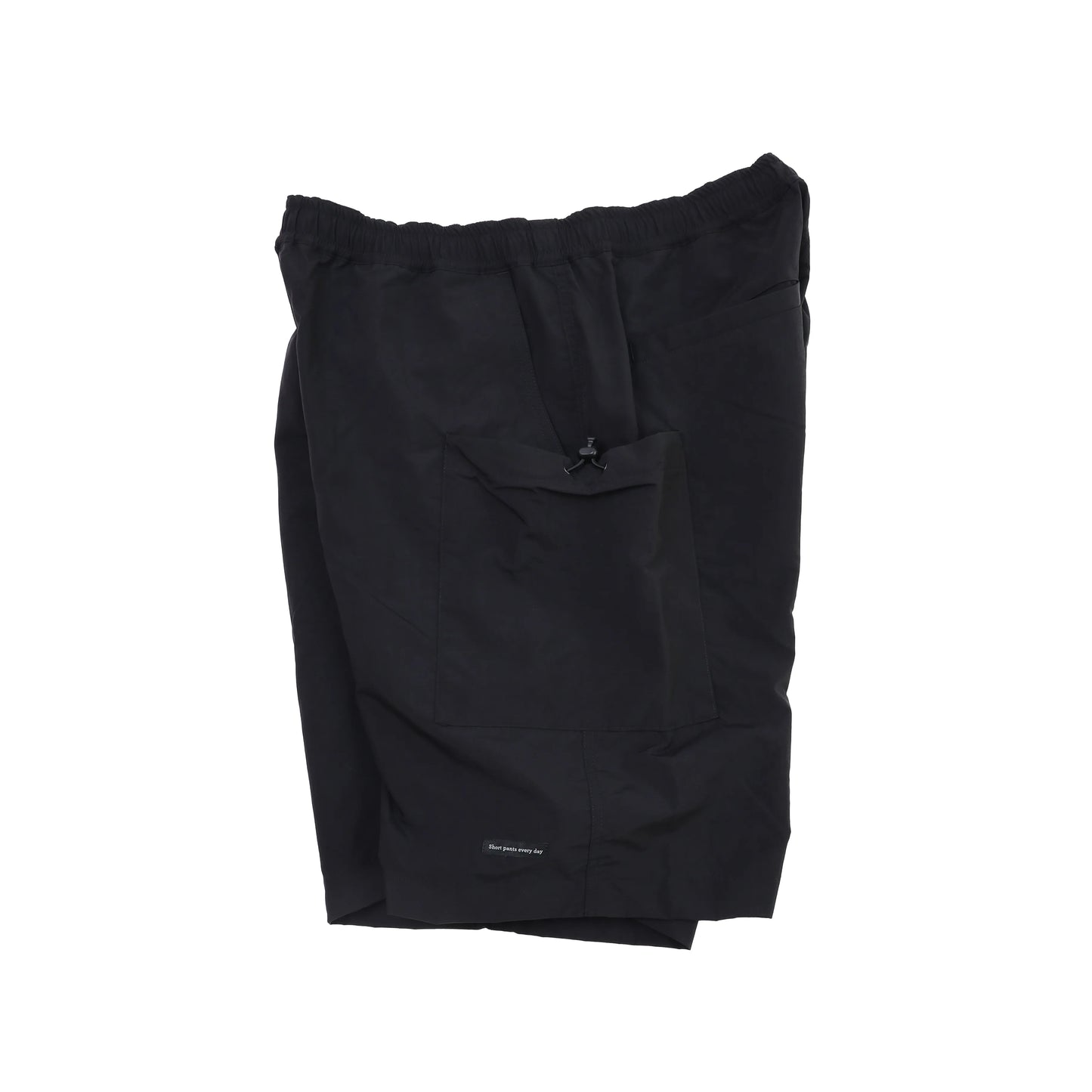 LIGHT NYLON RELAX TAC CARGO SHORTS - BLACK