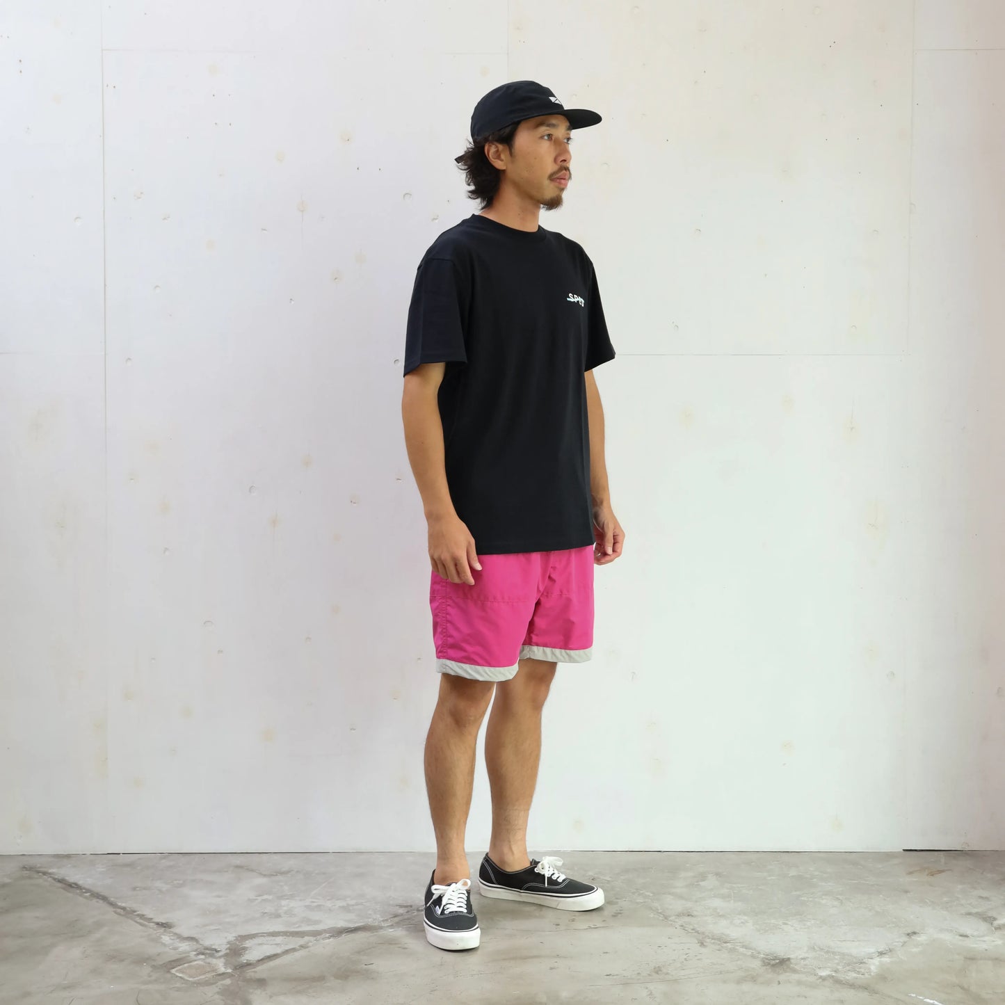 BOARD SHORTS 3LINE - LT PURPLE×GRAY