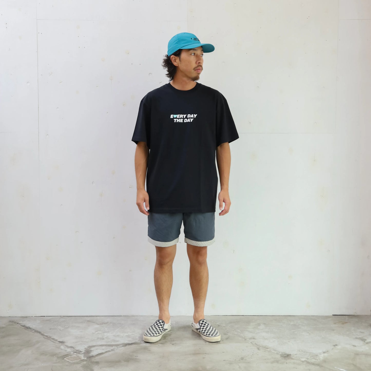 BOARD SHORTS 3LINE - CHARCOAL×GRAY