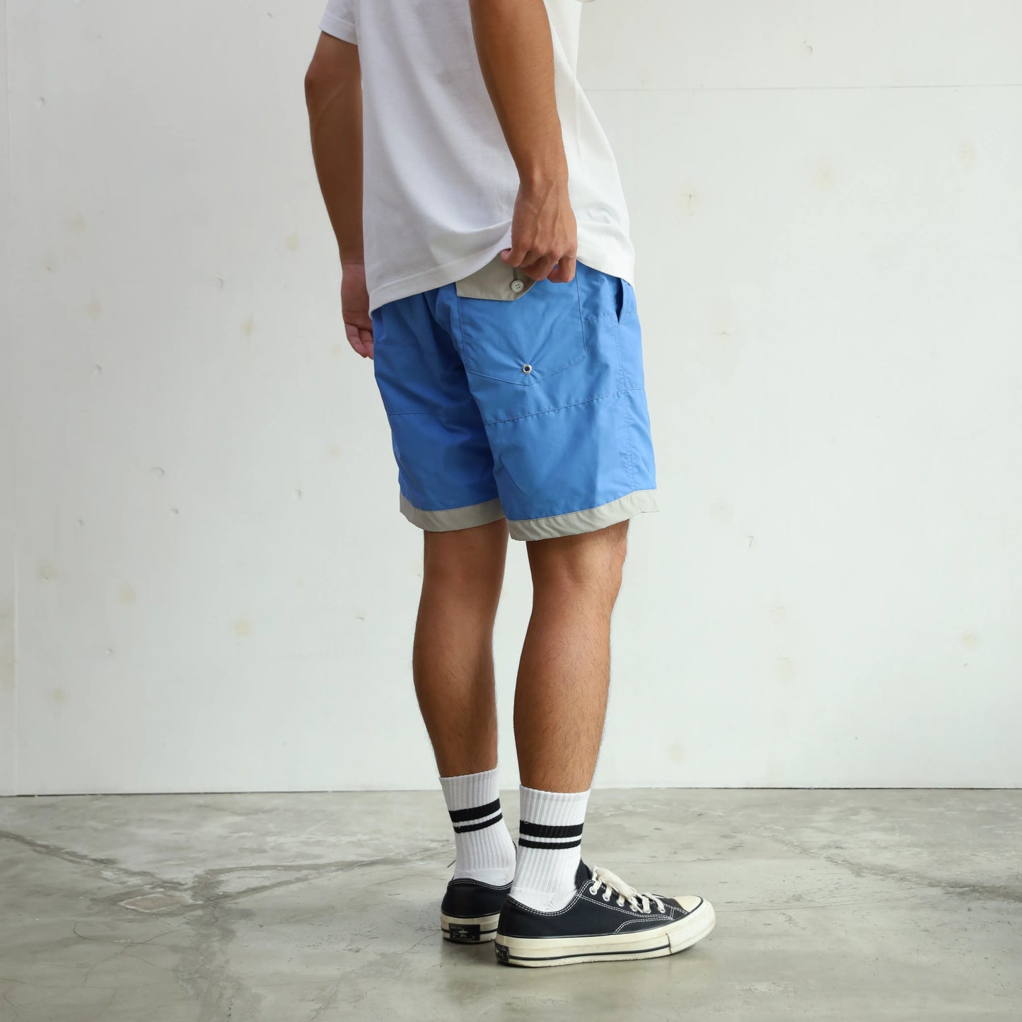 BOARD SHORTS 3LINE - BLUE×GRAY