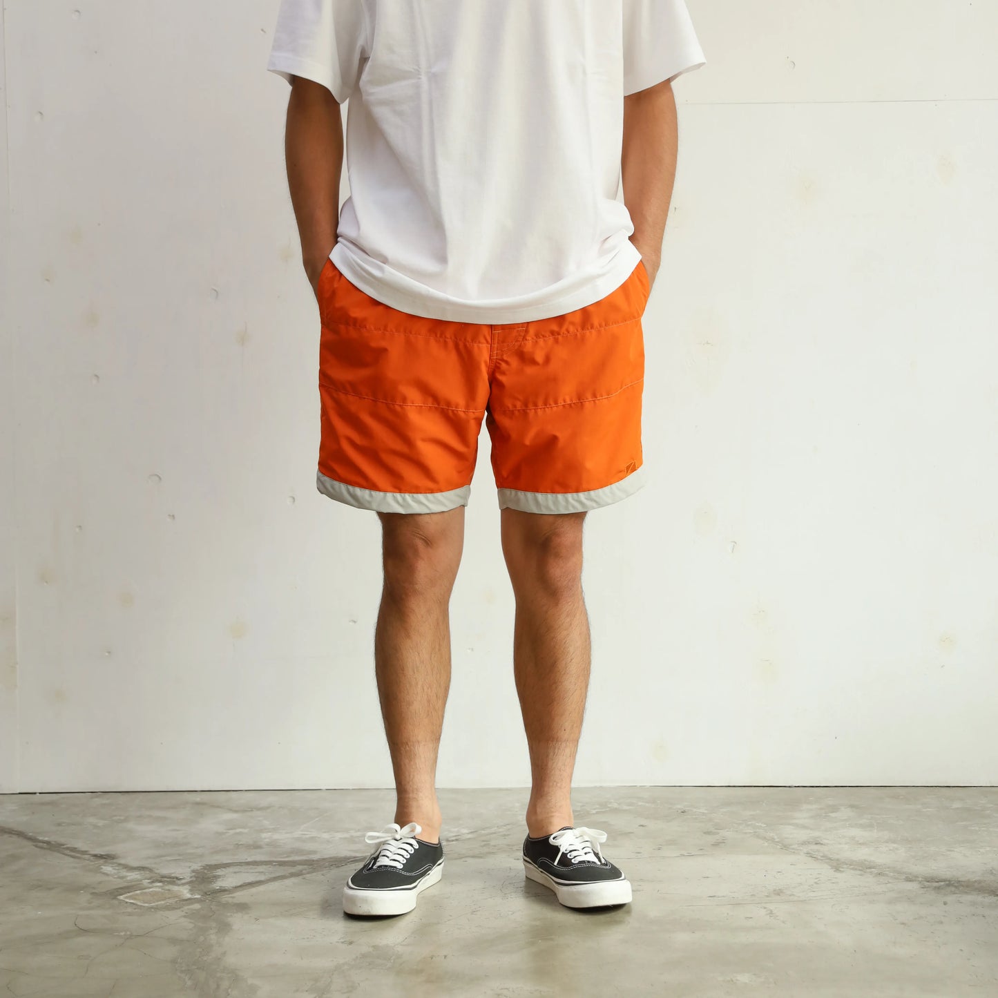 BOARD SHORTS 3LINE ORANGE×GRAY