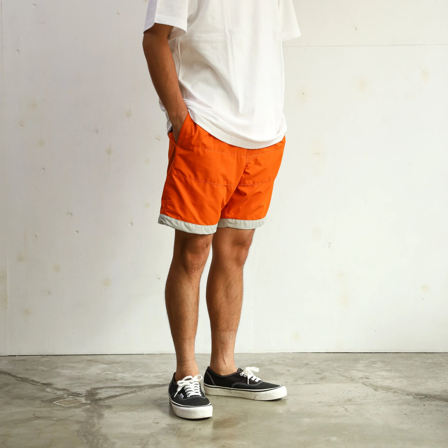 BOARD SHORTS 3LINE ORANGE×GRAY
