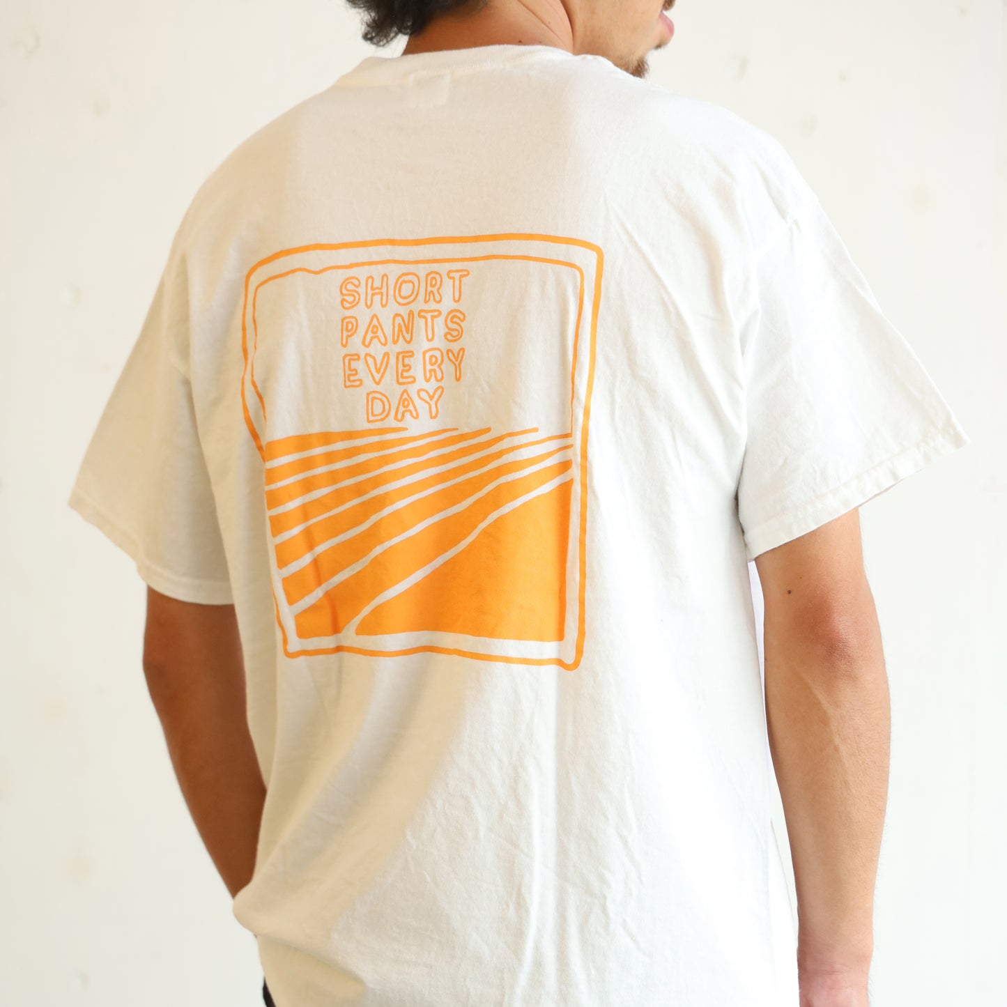 TEAM T-SHIRTS - WHITE × ORANGE