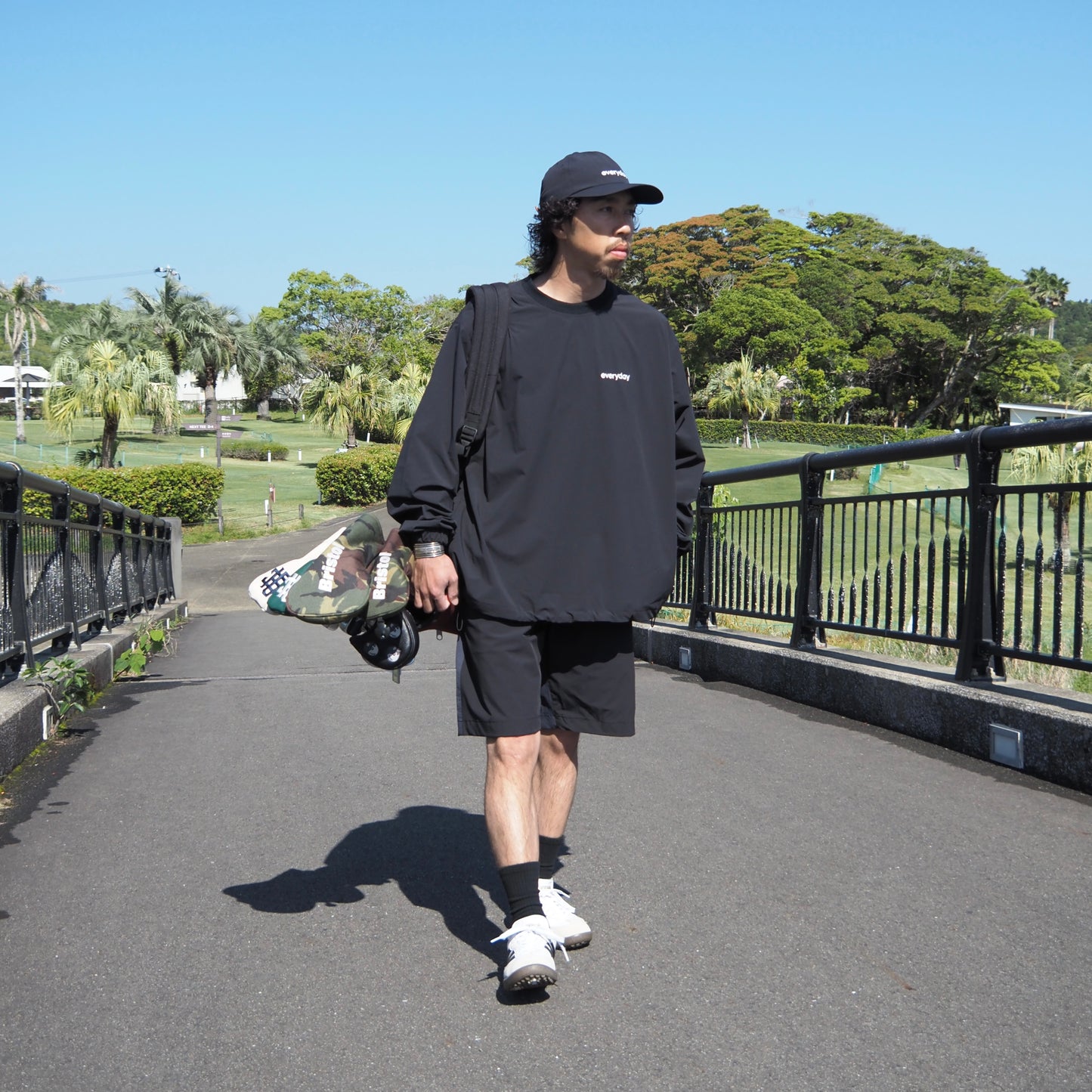 STRETCH 4WAY CORDURA L/S ACTIVE P/O - BLACK