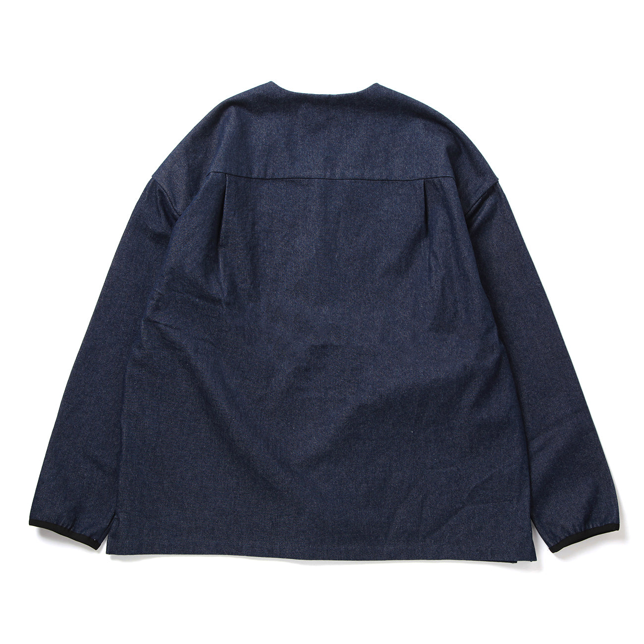 LOOSE CARDIGAN L/S W/PKT (10oz DENIM) - INDIGO