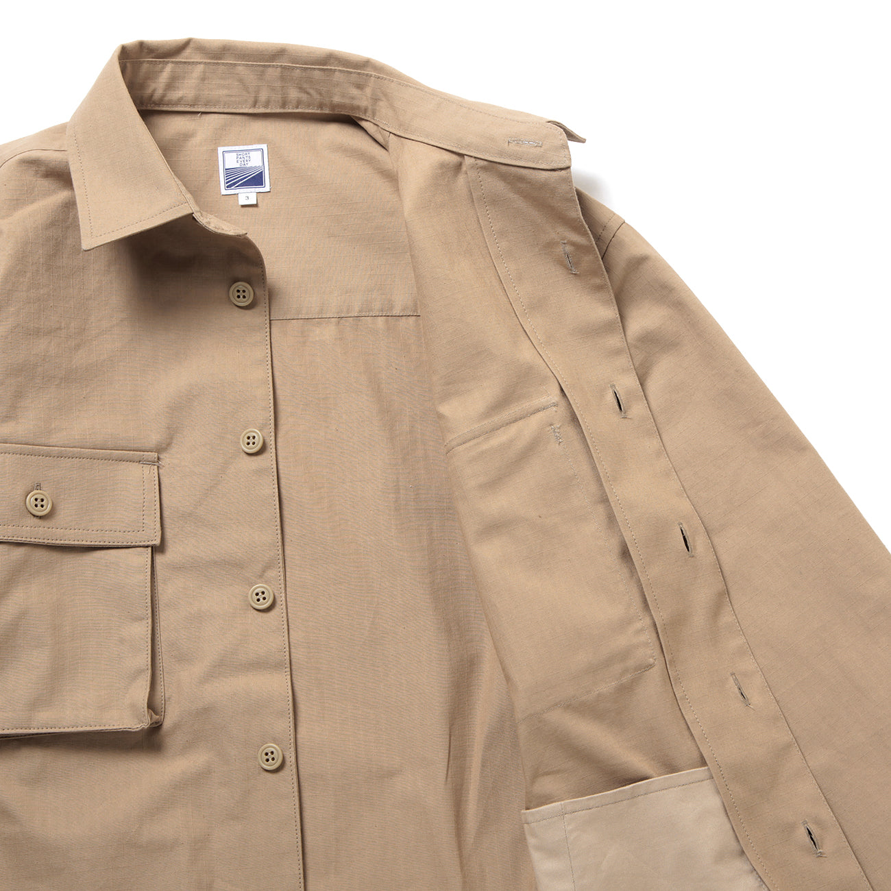 KED SHIRTS (RIP STOP) - BEIGE