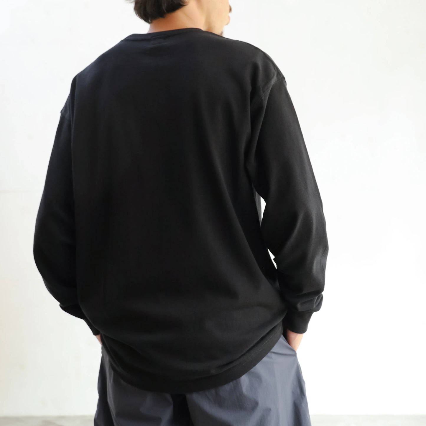 everyday HEAVY WEIGHT L/S T-SHIRTS - BLACK
