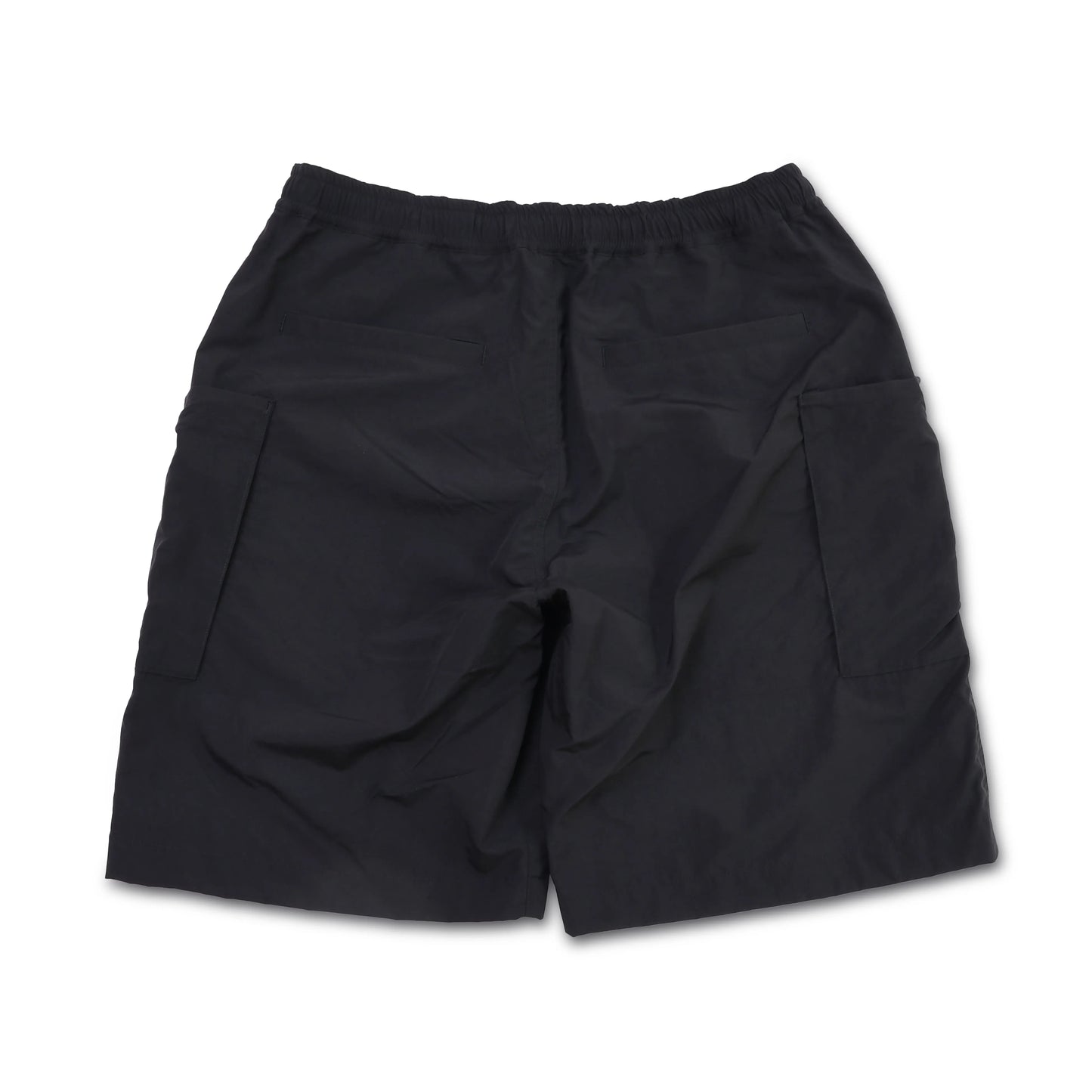 LIGHT NYLON RELAX TAC CARGO SHORTS - BLACK