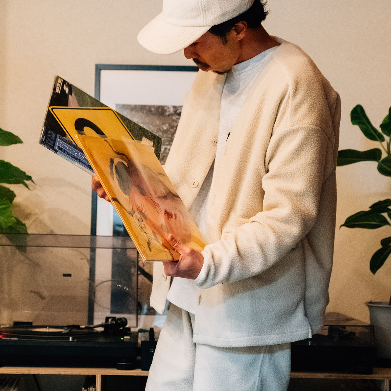 LOOSE CARDIGAN L/S W/PKT (THERMAL PRO) - NATURAL