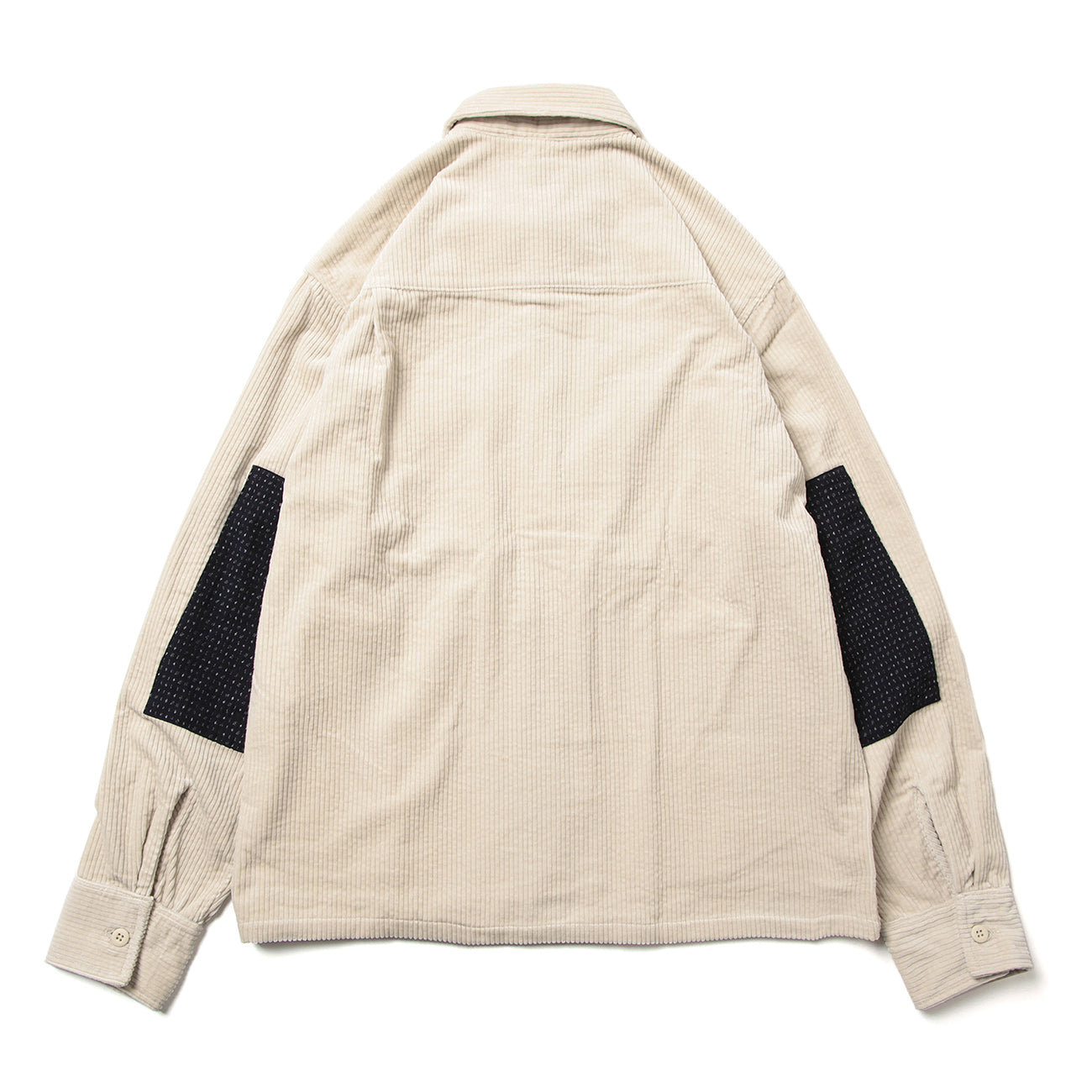 SD SHIRTS (CORDUROY×KURUME KASURI MIX) - BEIGE