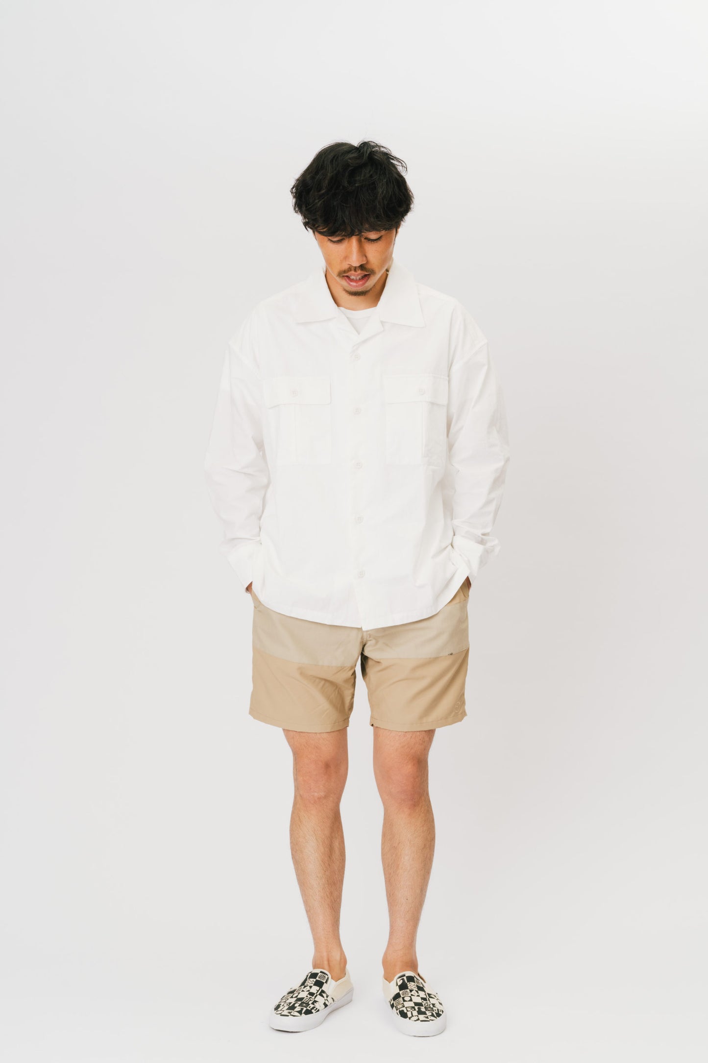 CENTER LINE RIP STOP BEIGE × BEIGE