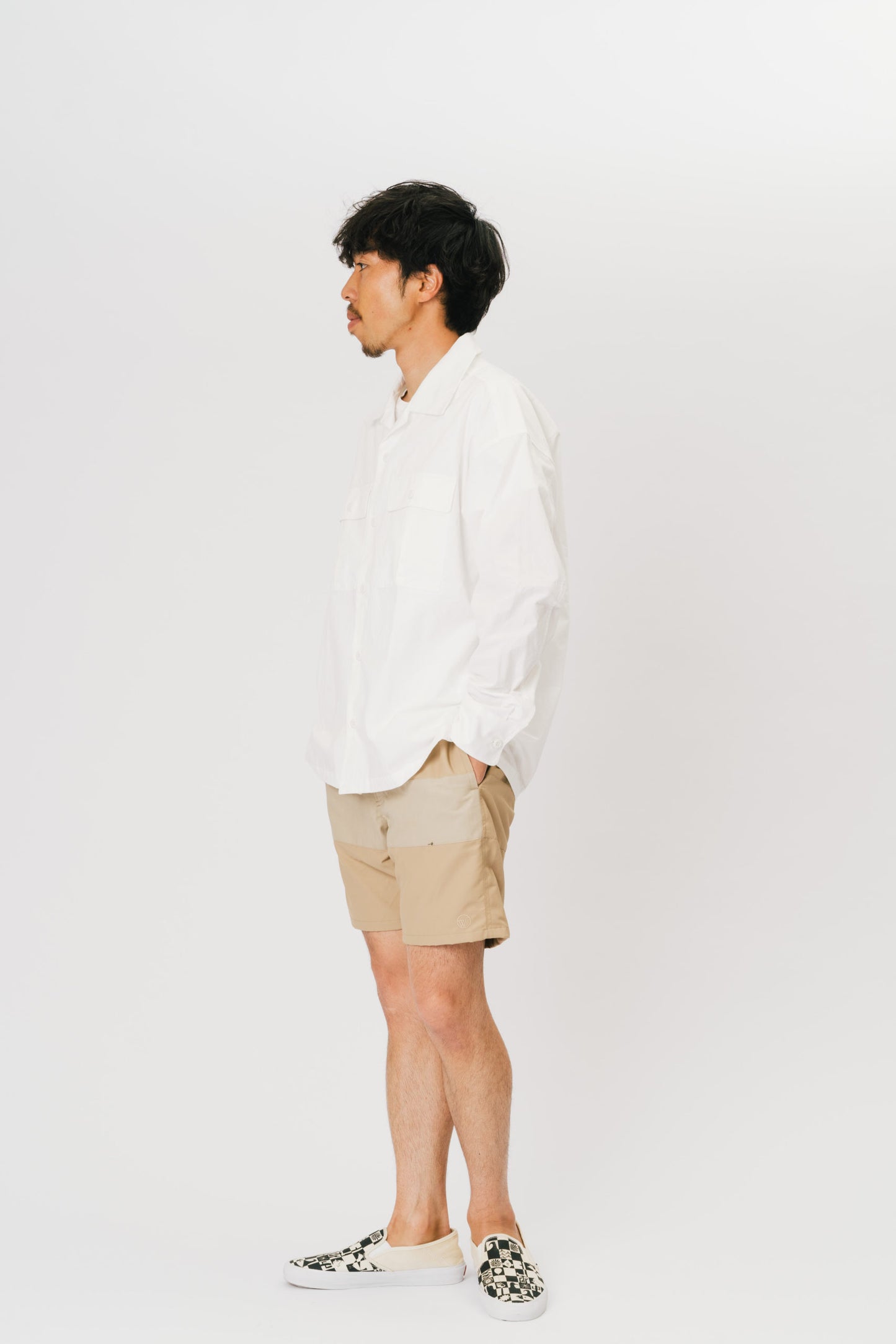 CENTER LINE RIP STOP BEIGE × BEIGE
