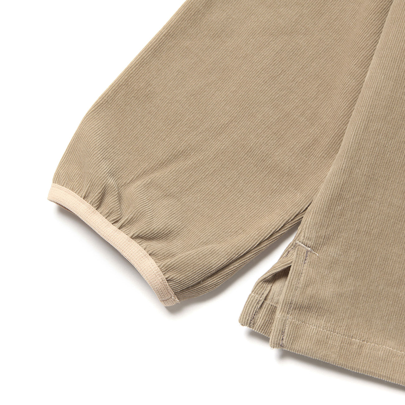 LOOSE CARDIGAN L/S W/PKT (CORDUROY) - BEIGE