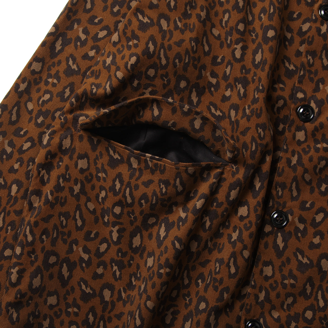 LOOSE CARDIGAN L/S W/PKT (CAMO, LEOPARD) - LEOPARD