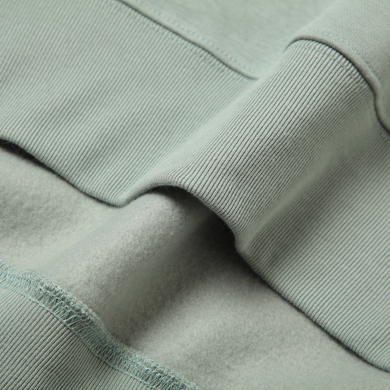 LOOSE SWEAT CREW W/PKT - GREEN