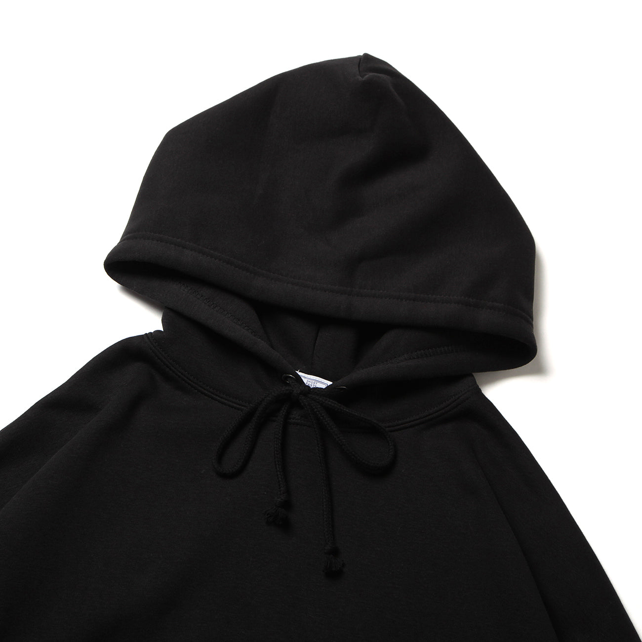 LOOSE SWEAT HOODIE W/PKT - BLACK