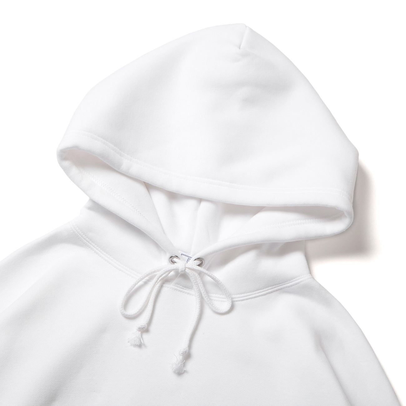 LOOSE SWEAT HOODIE W/PKT - WHITE