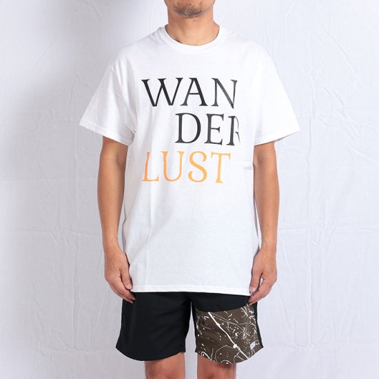WANDERLUST S/S T-Shirts WHITE - ORANGE