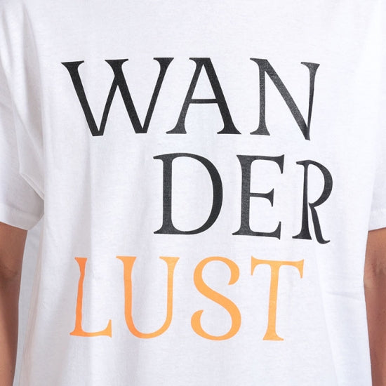 WANDERLUST S/S T-Shirts WHITE - ORANGE