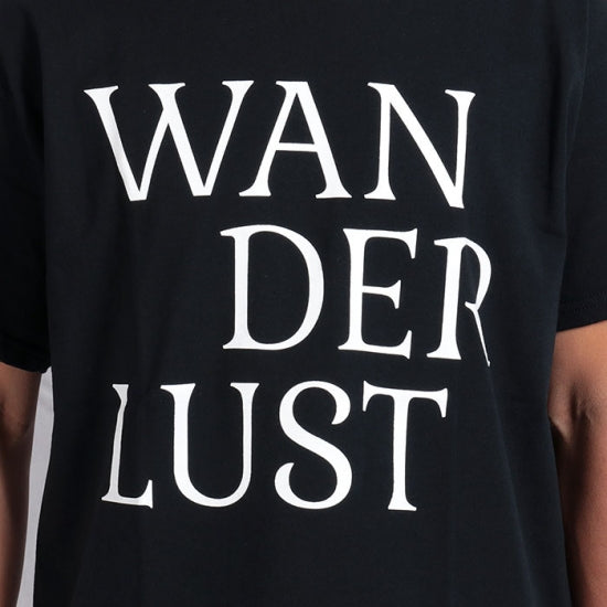 WANDERLUST S/S T-Shirts BLACK - WHITE