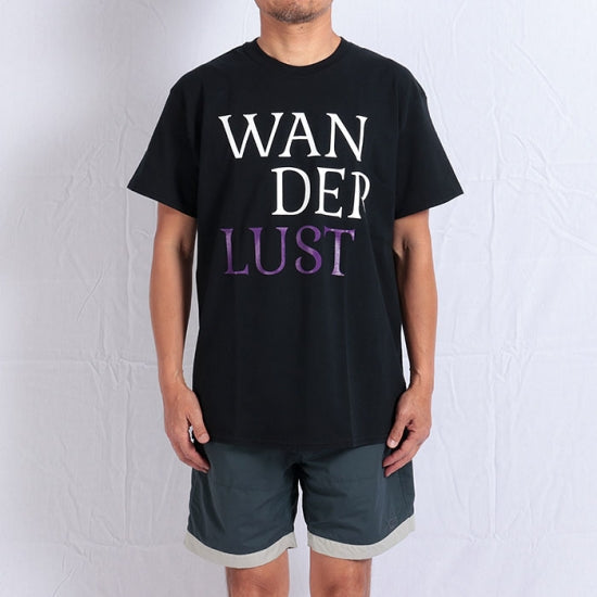 WANDERLUST S/S T-Shirts BLACK - PURPLE