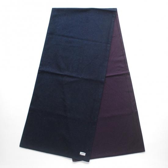 WINDY LADY STOLE / FLANNEL,久留米織 - NAVY / PURPLE