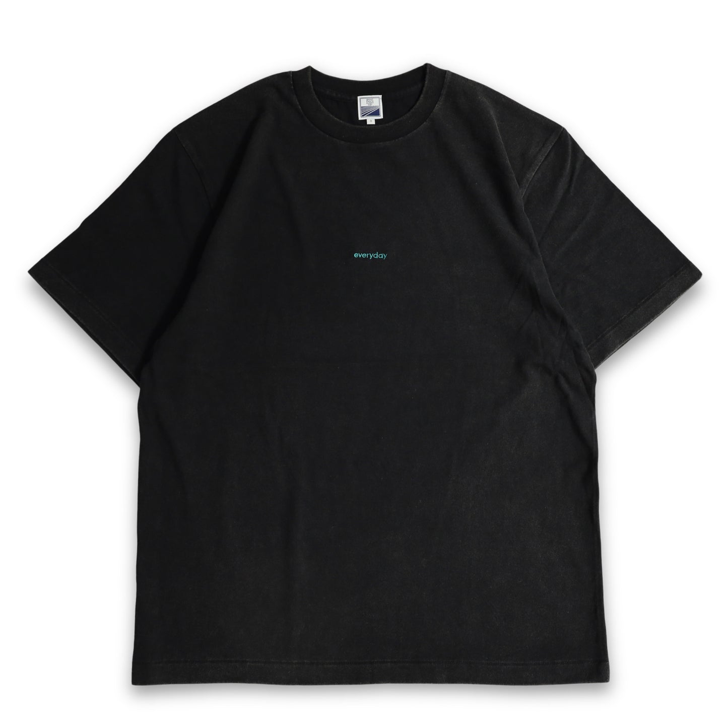 everyday EMBROIDERY TEE - BLACK