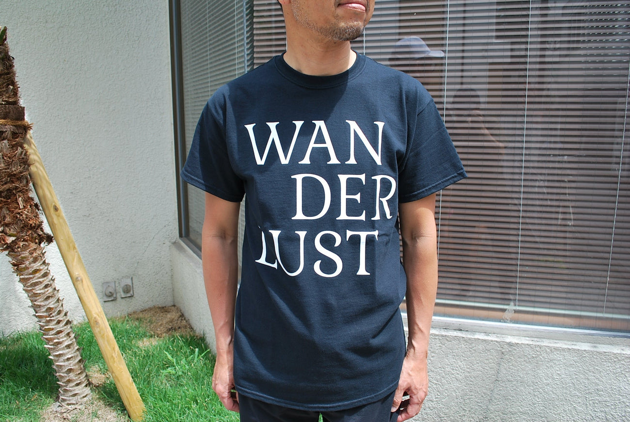 WANDERLUST S/S T-Shirts BLACK - BLUE