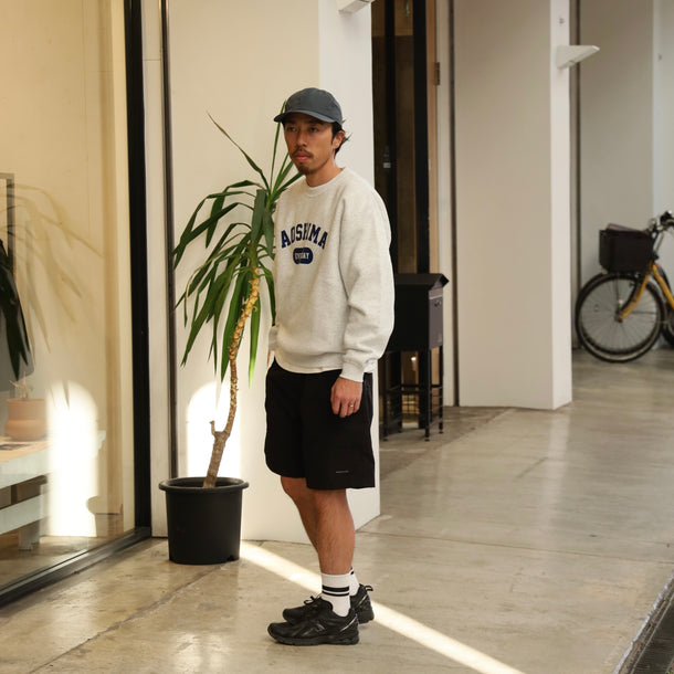 AOSHIMA EVERY DAY CREW SWEAT - ASH GRAY