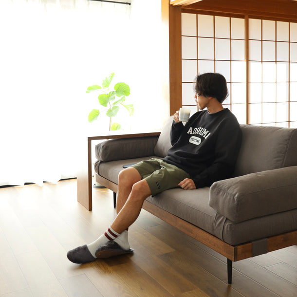 AOSHIMA EVERY DAY CREW SWEAT - BLACK