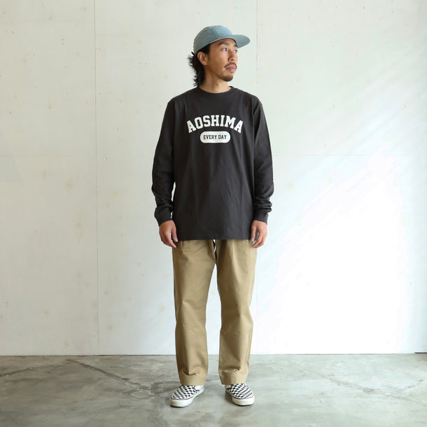 AOSHIMA EVERY DAY L/S T-SHIRTS - BLACK