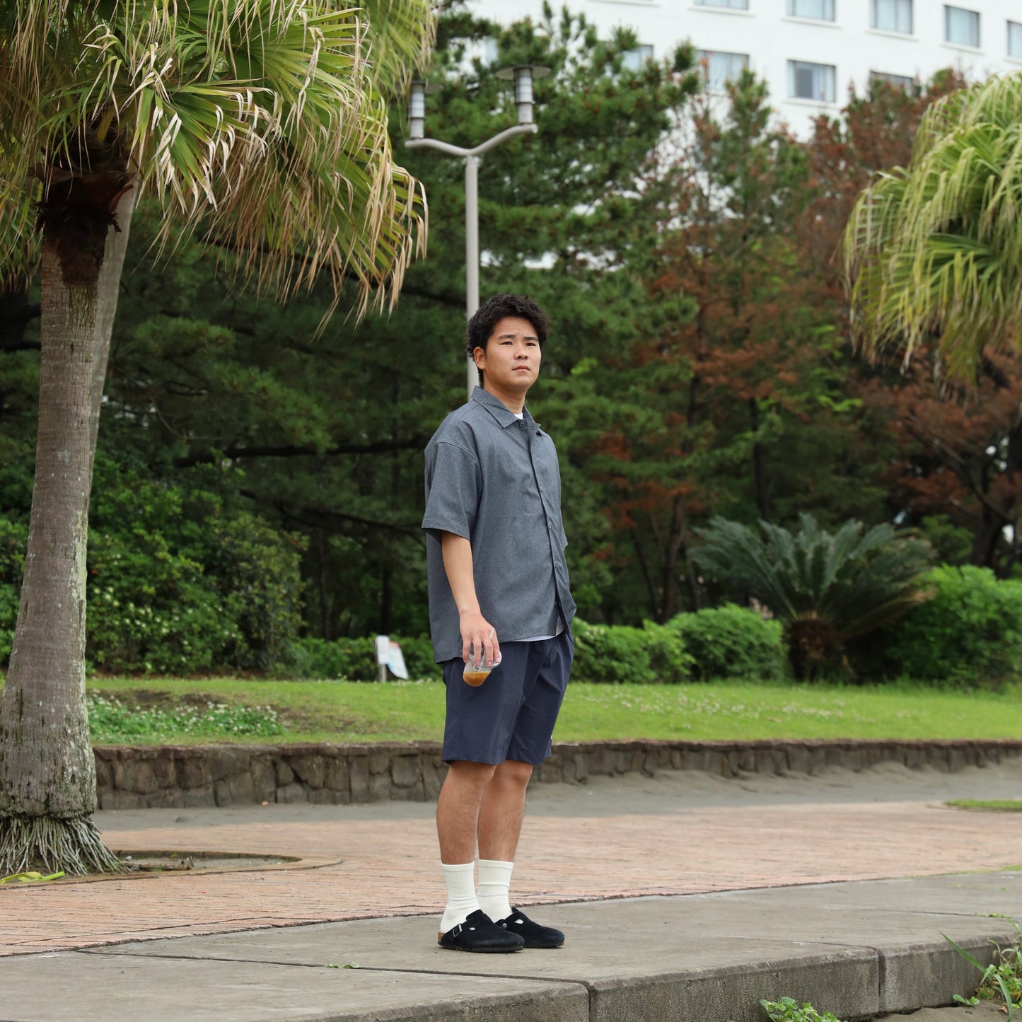[Restock] STRETCH COOL AIR S/S SHIRTS - CHARCOAL