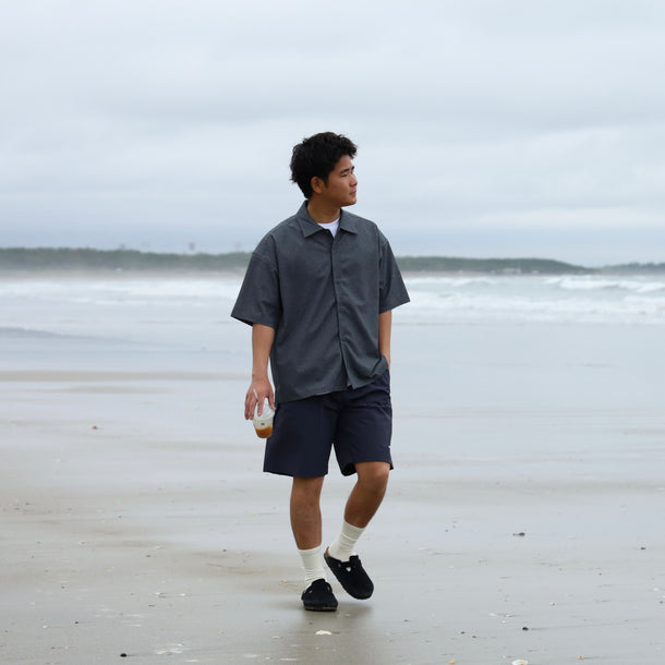 [Restock] STRETCH COOL AIR S/S SHIRTS - CHARCOAL