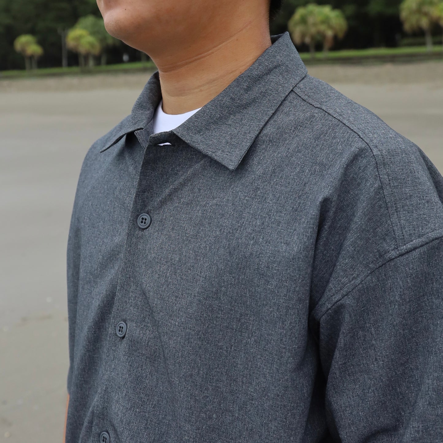 [Restock] STRETCH COOL AIR S/S SHIRTS - CHARCOAL