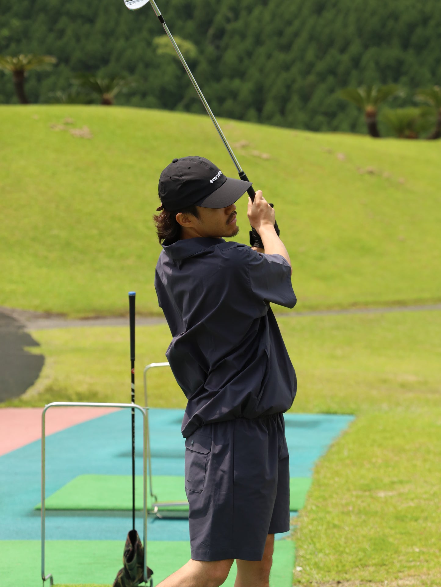 STRETCH COOL AIR S/S ACTIVE POLO - CHARCOAL