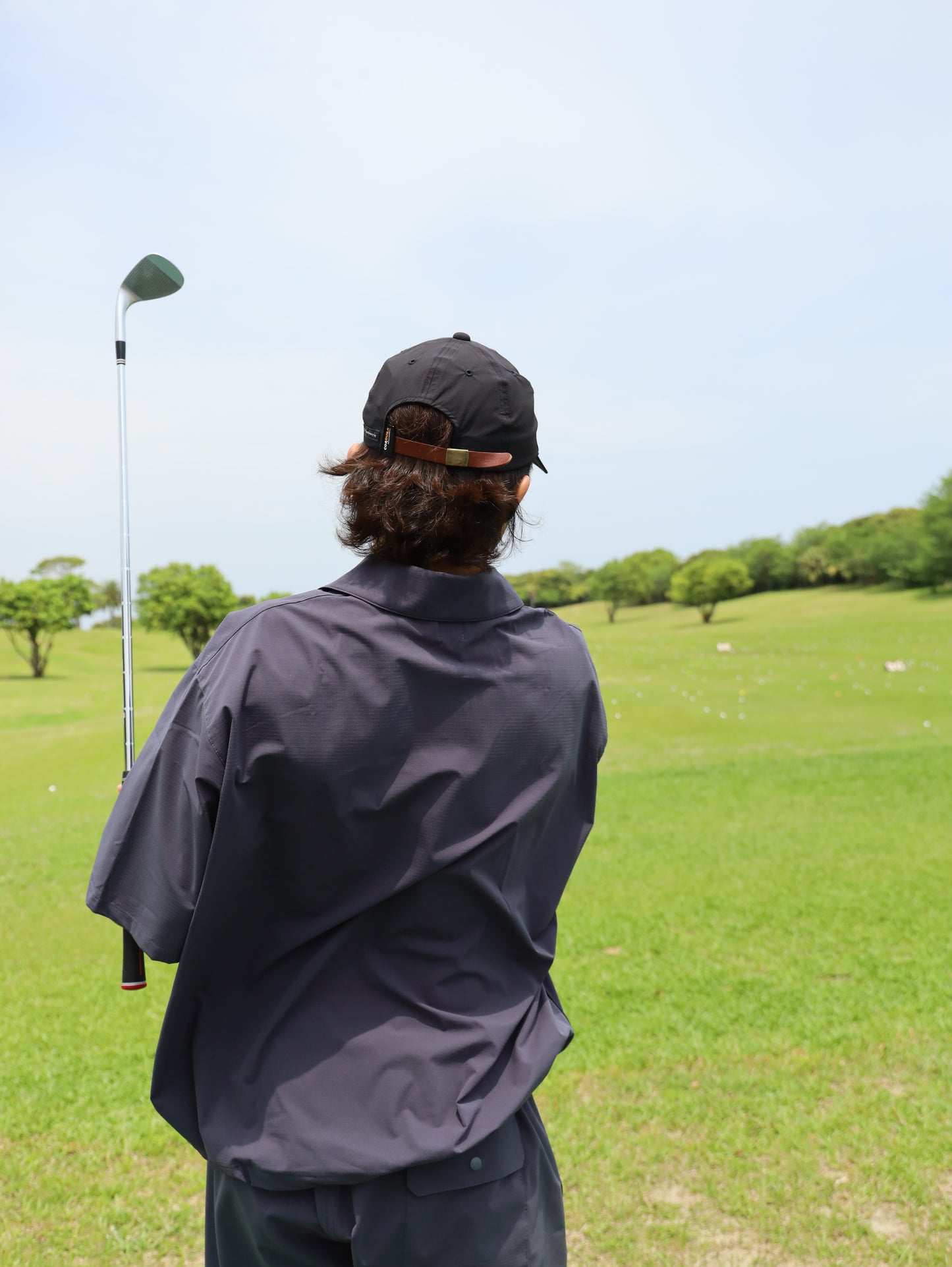 STRETCH COOL AIR S/S ACTIVE POLO - CHARCOAL