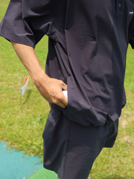 STRETCH COOL AIR S/S ACTIVE POLO - CHARCOAL
