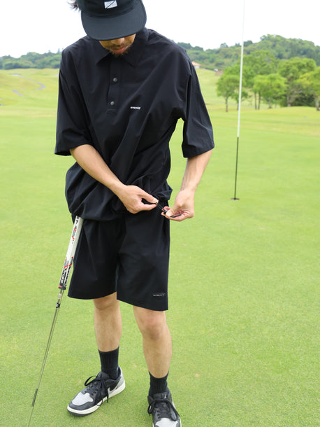 STRECH COOL AIR BASIC SHORTS - BLACK