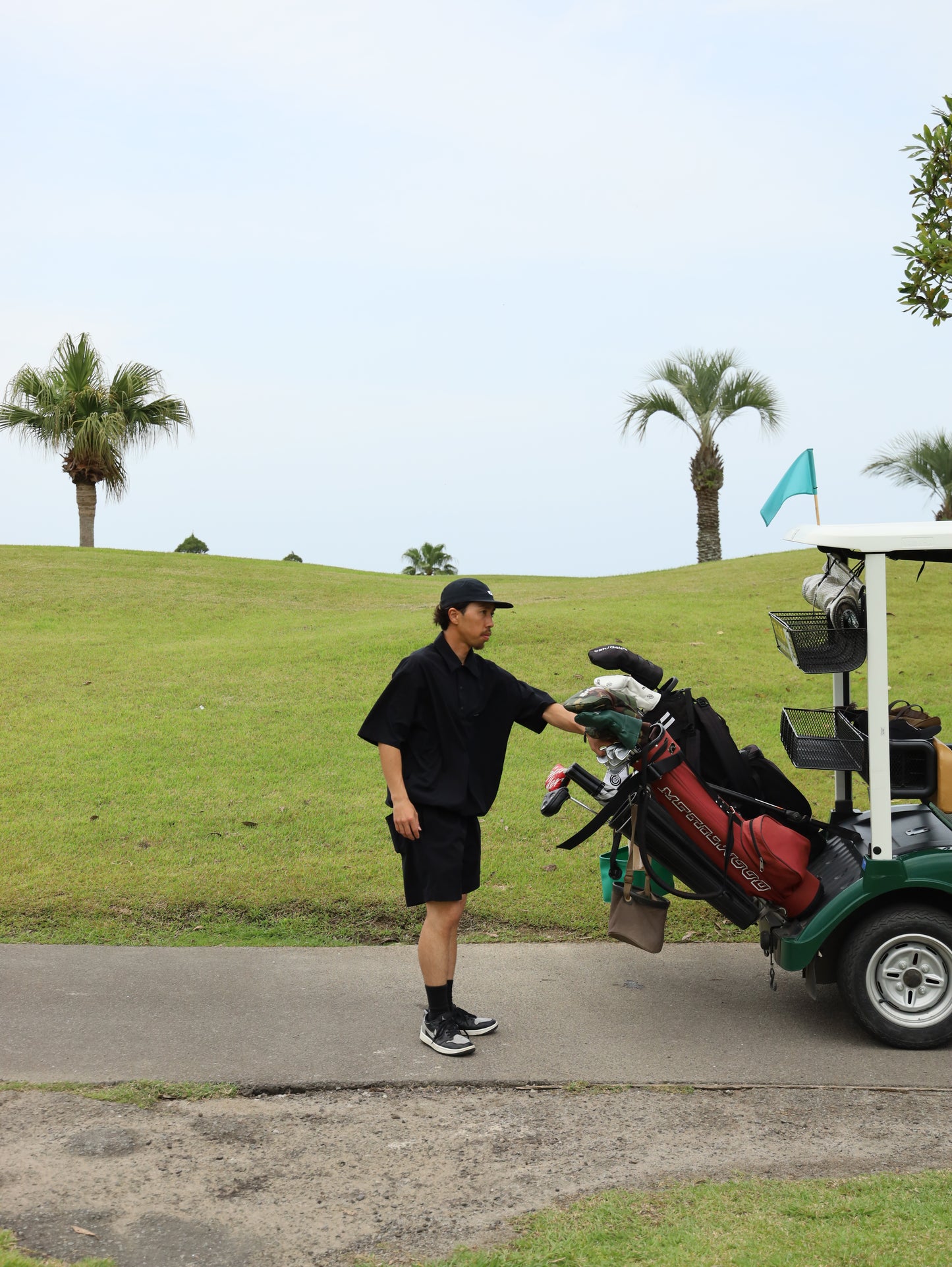 STRETCH COOL AIR S/S ACTIVE POLO - BLACK